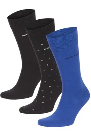 HUGO BOSS Sokken 3P Logo Gift Box Sock Blauw Maat 40/46 Heren