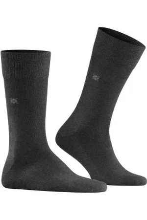 Burlington Sokken Leeds Wool Sock Donkergrijs Maat 40/46 Heren
