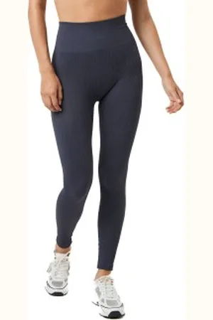 Björn Borg Studio Seamless Ribbed Tights Marine polyamide Large Dames
