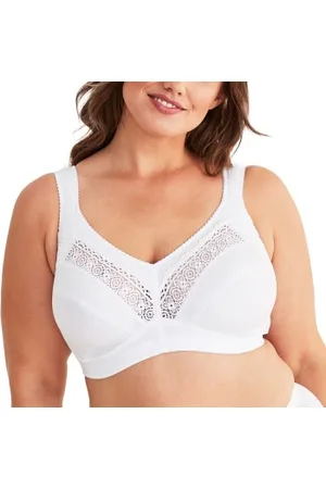 Swegmark Cotton Star Soft Bra Wit katoen B 100 Dames