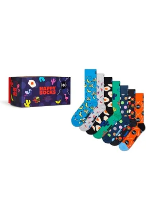 Happy Socks Sokken 7P Seven Days Socks Gift Set Versch. kleure katoen Maat 36/40