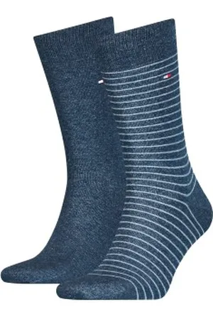 Tommy Hilfiger Tommy Hilfiger Sokken 2P Men Sock Stripe Jeansblauw Maat 39/42 Heren