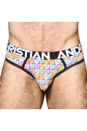 Andrew Christian Herenslips Almost Naked Candy Hearts Jock Roze polyamide Small Heren