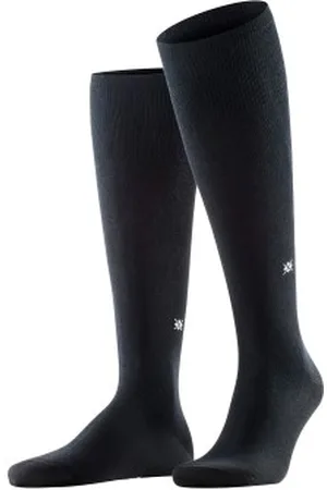 Burlington Sokken Dublin Cotton Knee High Sock Zwart Maat 40/46 Heren