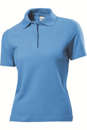 Stedman Polo Women Lichtblauw katoen Small Dames