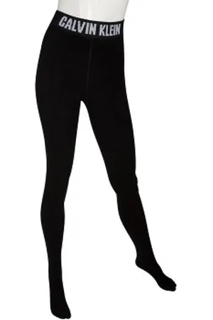 Calvin Klein Calvin Klein Chantal Logo Fleece Tights Zwart Small Dames