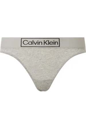 Calvin Klein 3P Reimagined Heritage Thong Grijs X-Small Dames