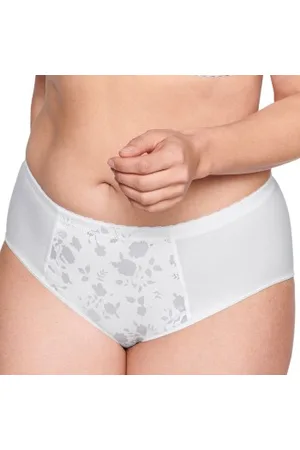 NATURANA Heritage Minimizer Slip Floral Wit polyamide 40 Dames