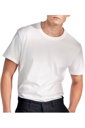 Bread & Boxers Bread and Boxers Pima Cotton Crew Neck Wit katoen Small Heren