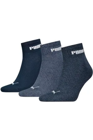 PUMA Sokken 3P Unisex New Generation Cushioned Quarter Sock Blauw Maat 35/38