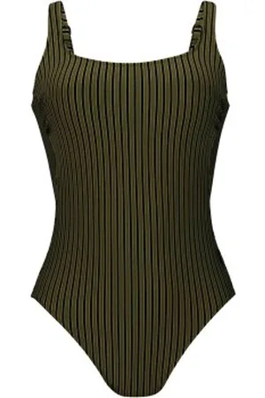 Rosa Faia Holiday Stripes Swimsuit Olijf polyamide C 40 Dames