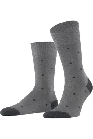 Falke Falke Sokken Dot Socks Grijs katoen Maat 39/42 Heren