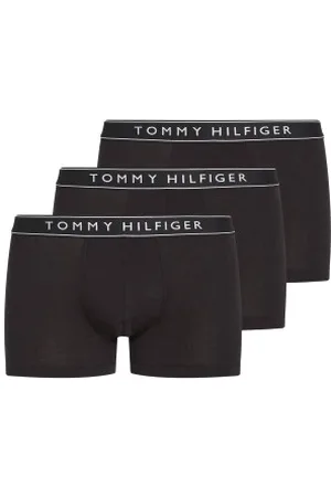 Tommy Hilfiger Herenslips 3P Cotton Stretch Trunks Zwart katoen Medium Heren
