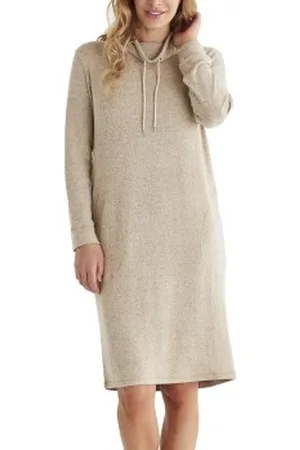 Damella Knitted Long Sleeve Lounge Dress Small Dames