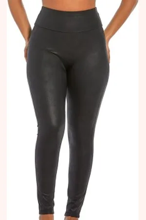 Magic Leather Look Legging Zwart Small Dames