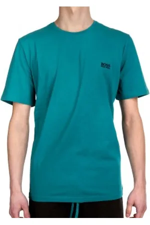 HUGO BOSS Mix and Match Lounge T-shirt Turkoois katoen Medium Heren