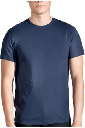 Bread & Boxers Bread and Boxer Cotton Crew Neck Blauw ecologisch katoen Small Heren