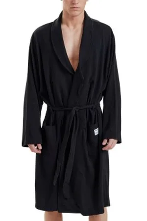 Resteröds Organic Cotton Bathrobe Zwart ecologisch katoen S/M Heren
