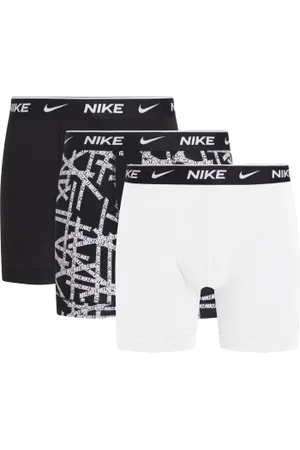 Nike Herenslips 3P Everyday Cotton Stretch Boxer Brief Zwart/Wit katoen Medium Heren
