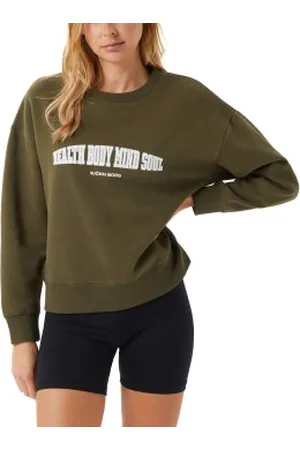Björn Borg Ace Boyfriend Crew Groen Large Dames