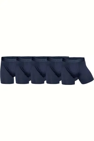 Panos Emporio Herenslips 5P Bamboo Cotton Boxers Marine Small Heren