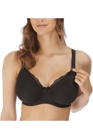 Freya Pure Underwire Moulded Nursing Bra Zwart nylon D 65 Dames