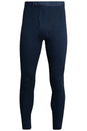 Dovre Long Johns Donkerblauw katoen Small Heren