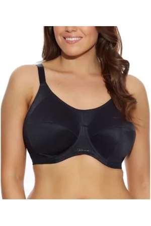 Elomi Energise Sports Bra Zwart nylon D 85 Dames