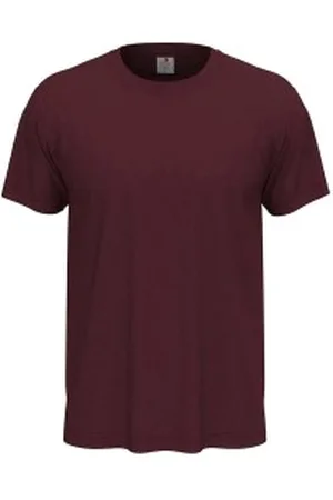 Stedman Classic Men T-shirt Donkerrood katoen Small Heren