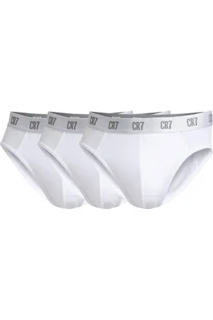 CR7 - Cristiano Ronaldo Herenslips 3P Basic Brief Wit katoen Small Heren