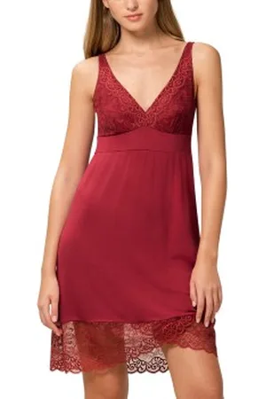 Triumph Lounge Me Amourette NDK New Fit Nightdress Rood viscose 36 Dames