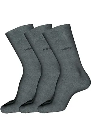 HUGO BOSS Sokken 3P RS Finest Soft Cotton Sock Grijs Maat 39/42 Heren