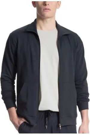 Calida Remix Basic LW Jacket Donkerblauw katoen Large Heren