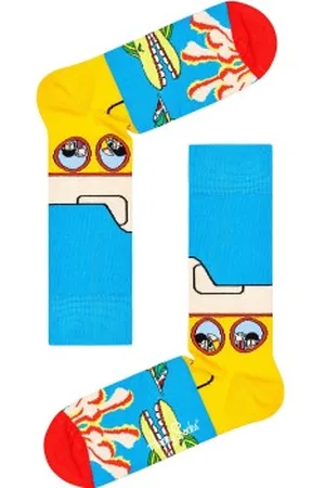 Happy Socks Sokken Beatles Yellow Submarine Sock Blauw katoen Maat 36/40
