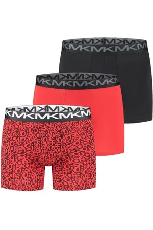 Michael Kors Herenslips 3P Strecth Factor Boxer Brief Rood katoen Medium Heren