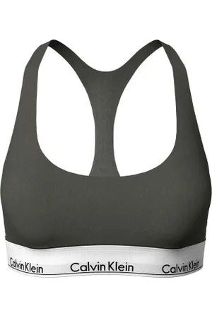 Calvin Klein Modern Cotton Bralette Unlined Olijf Medium Dames