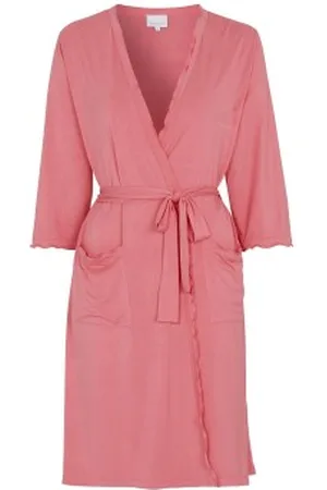 Damella Viscose Plain Wave Robe CL2 Koraal Bamboe Small Dames