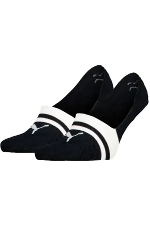 PUMA Sokken 2P Heriatge Mid Cut Footie Socks Zwart Maat 35/38