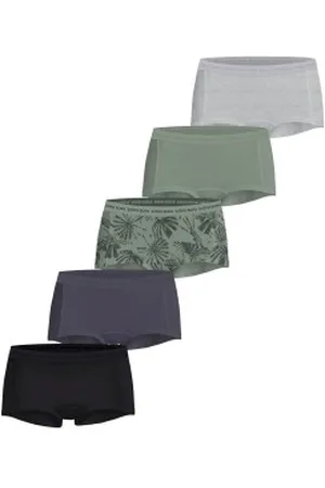 Björn Borg 5P Everyday Boxer Shorts Zwart/Groen katoen Large Dames