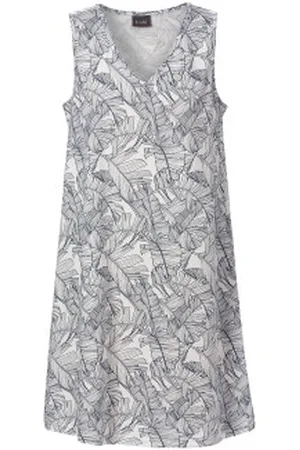 Trofé Trofe Bamboo Sleeveless Nightdress Wit patroon Small Dames