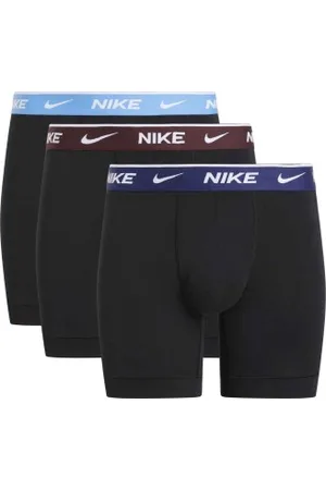 Nike Herenslips 3P Everyday Essentials Cotton Stretch Boxer Zwart/Bruin katoen Small Heren
