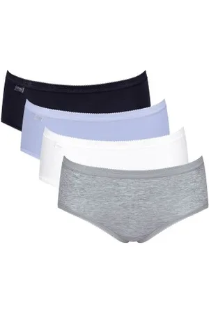 Sloggi 4P Basic Plus Midi Color Versch. kleure katoen 38 Dames