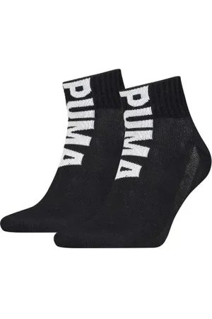 PUMA Sokken 2P Men Logo Quarter Socks Zwart Maat 43/46 Heren