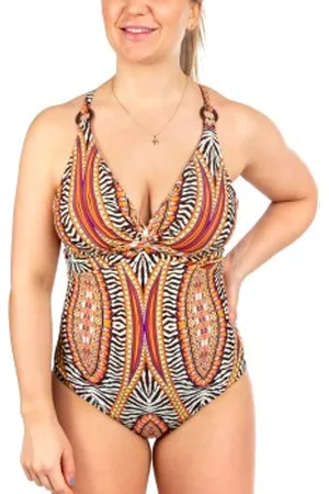Missya Lucca Swimsuit Oranje patroon 36 Dames