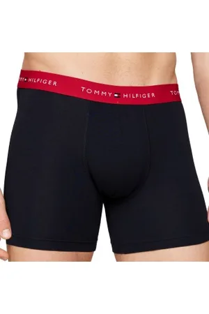 Tommy Hilfiger Herenslips 3P Boxer Brief WB Zwart/Rood katoen Medium Heren
