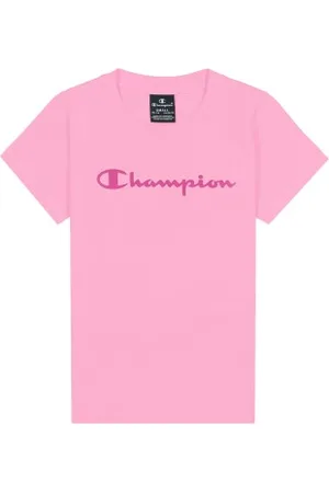 Champion Classics Crewneck T-shirt For Girls Roze katoen 134-140