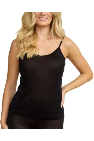 Damella Silk Top Zwart zijde X-Small Dames