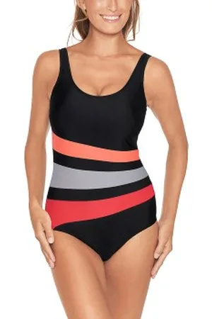 Wiki Swimsuit Bianca Classic Zwart/Roze 36 Dames