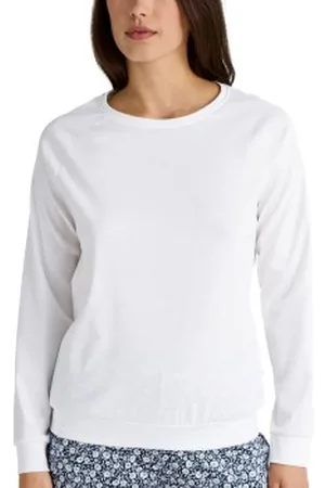 Calida Favourites Sleep Shirt Long-Sleeve Wit katoen Large Dames