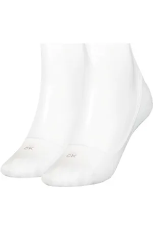 Calvin Klein Calvin Klein Sokken 2P Women Low Cut Footie Socks Wit Maat 35/38 Dames